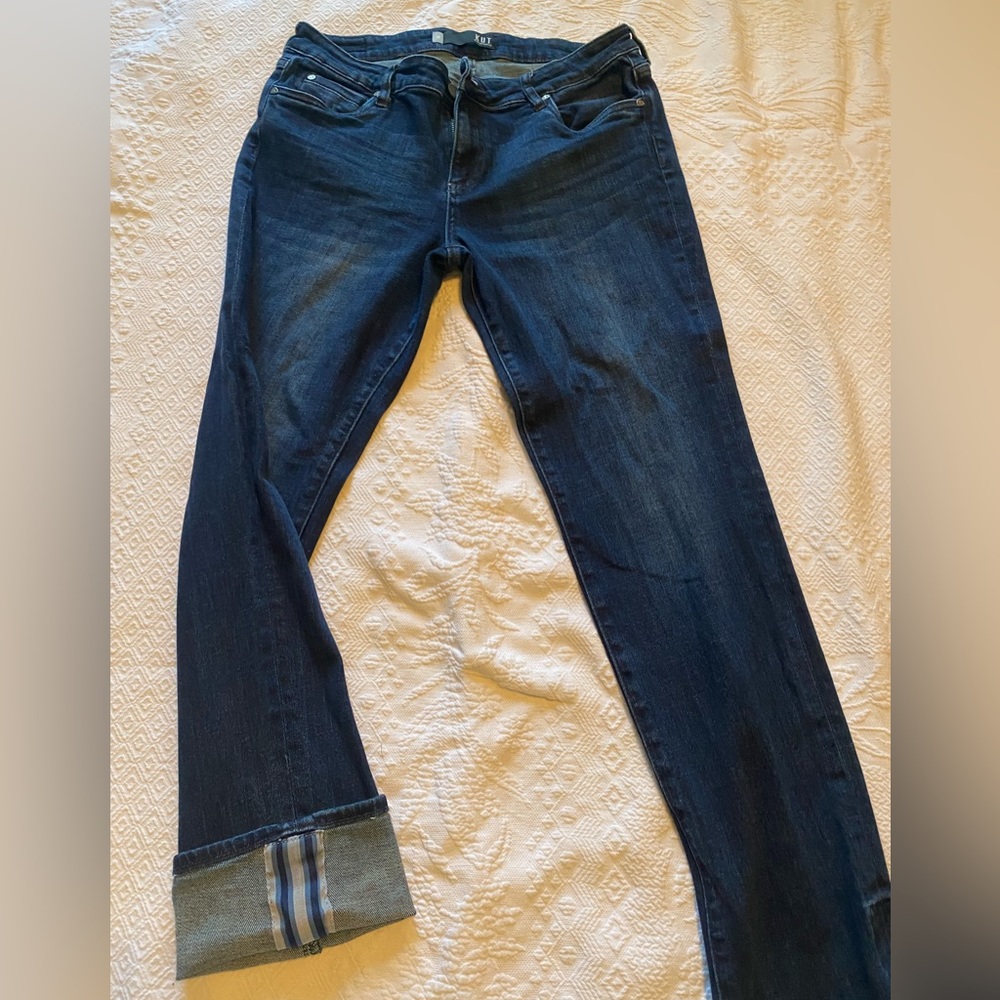 KUT denim cuffed detailed jeans